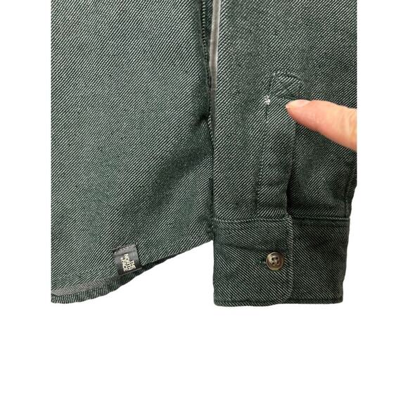 The North Face Women's Button-Down Long Sleeves Denim T-Shirt Green Gray Size S/ - Picture 3 of 6